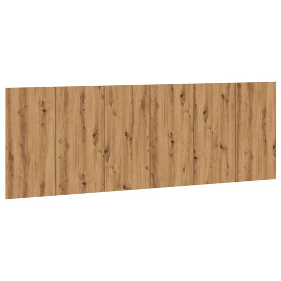 Hoofdbord Wandmodel 240X1,5X80 Cm Bewerkt Hout Artisanaal Eiken artisanaal eikenkleurig