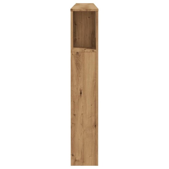 Hoofdbordkast 200X18,5X102,5 Cm Bewerkt Hout Artisanaal Eiken artisanaal eikenkleurig