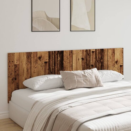 Hoofdbord Wandmodel 240X1,5X80 Cm Bewerkt Hout Kleurig Oud hout