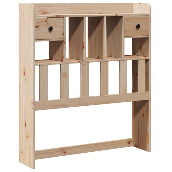 Hoofdbord Met Opbergruimte Massief Grenenhout 100 cm Naturel