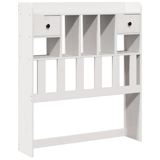 Hoofdbord Met Opbergruimte Massief Grenenhout 100 cm Wit