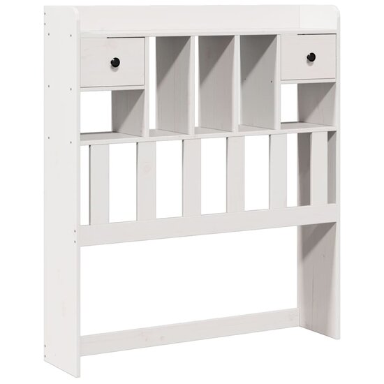 Hoofdbord met opbergruimte 75 cm massief grenenhout wit