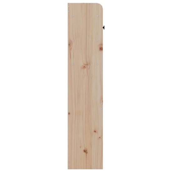 Hoofdbord Met Opbergruimte Massief Grenenhout 200 cm Naturel