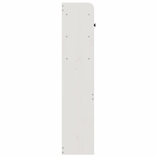 Hoofdbord met opbergruimte 140 cm massief grenenhout wit
