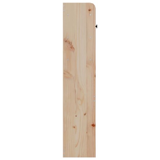 Hoofdbord Met Opbergruimte Massief Grenenhout 140 cm Naturel