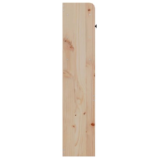 Hoofdbord Met Opbergruimte Massief Grenenhout 160 cm Naturel