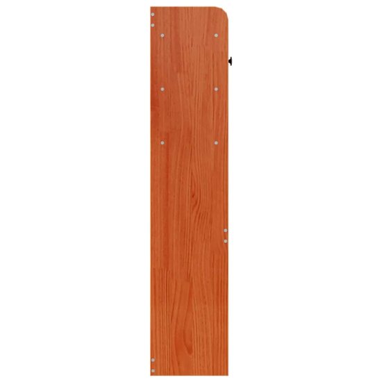 Hoofdbord Met Opbergruimte Massief Grenenhout 140 cm Wasbruin