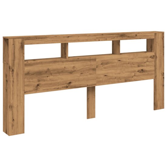 Hoofdeinde Met Led 220X18,5X103,5 Cm Hout Artisanaal Eikenkleur 220 x 103.5 cm artisanaal eikenkleurig