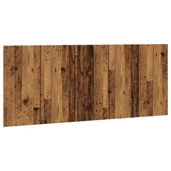Hoofdeinde 200x1,5x80 cm bewerkt hout oud houtkleurig