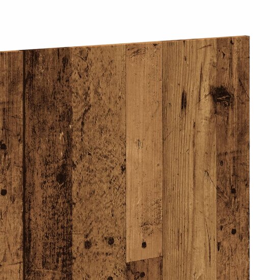 Hoofdeinde 200x1,5x80 cm bewerkt hout oud houtkleurig