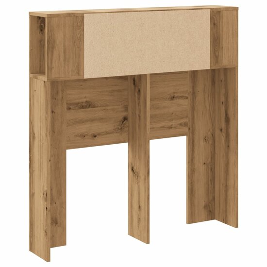 Hoofdbordkast 100X19X104,5Cm Bewerkt Hout Artisanaal Eikenkleur artisanaal eikenkleurig
