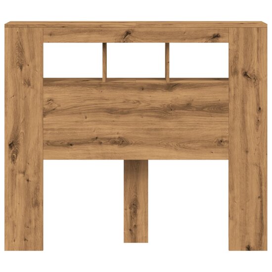 Hoofdeinde Met Led 120X18,5X103,5 Cm Hout Artisanaal Eikenkleur 120 x 103.5 cm artisanaal eikenkleurig