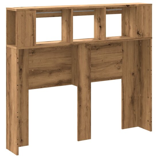 Hoofdeinde Met Led 120X18,5X103,5 Cm Hout Artisanaal Eikenkleur 120 x 103.5 cm artisanaal eikenkleurig