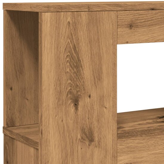 Hoofdeinde Met Led 120X18,5X103,5 Cm Hout Artisanaal Eikenkleur 120 x 103.5 cm artisanaal eikenkleurig