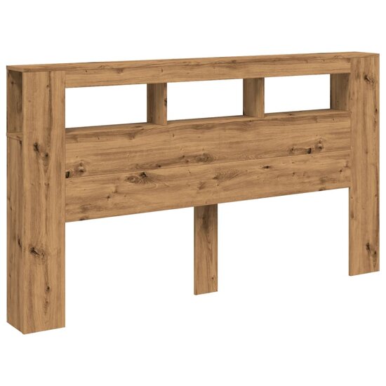 Hoofdeinde Met Led 180X18,5X103,5 Cm Hout Artisanaal Eikenkleur 180 x 103.5 cm artisanaal eikenkleurig