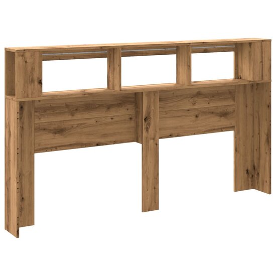 Hoofdeinde Met Led 180X18,5X103,5 Cm Hout Artisanaal Eikenkleur 180 x 103.5 cm artisanaal eikenkleurig