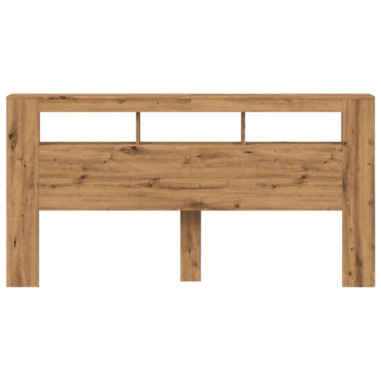 Hoofdeinde Met Led 200X18,5X103,5 Cm Hout Artisanaal Eikenkleur 200 x 103.5 cm artisanaal eikenkleurig