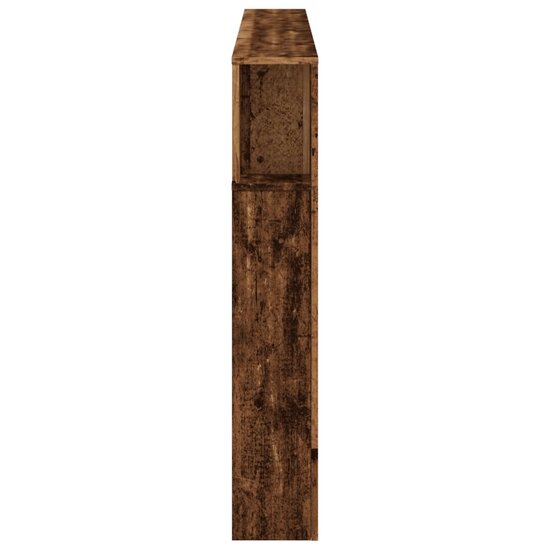 Hoofdeinde Met Led 180X18,5X103,5 Cm Bewerkt Hout 180 x 103.5 cm Oud hout