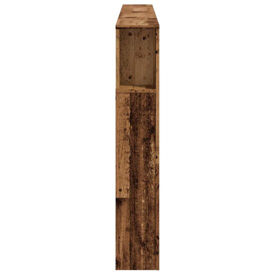 Hoofdeinde Met Led 200X18,5X103,5 Cm Bewerkt Hout 200 x 103.5 cm Oud hout