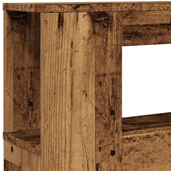Hoofdeinde Met Led 200X18,5X103,5 Cm Bewerkt Hout 200 x 103.5 cm Oud hout