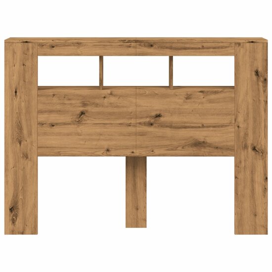Hoofdeinde Met Led 140X18,5X103,5 Cm Hout Artisanaal Eikenkleur 140 x 103.5 cm artisanaal eikenkleurig