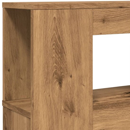Hoofdeinde Met Led 140X18,5X103,5 Cm Hout Artisanaal Eikenkleur 140 x 103.5 cm artisanaal eikenkleurig