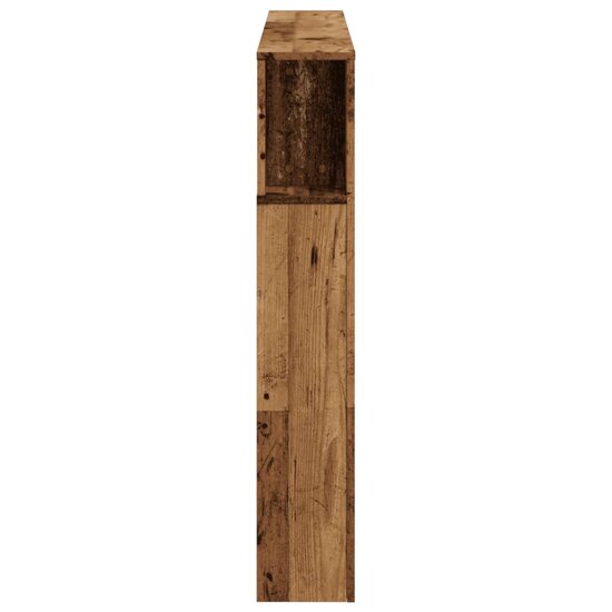 Hoofdeinde Met Led 140X18,5X103,5 Cm Bewerkt Hout 140 x 103.5 cm Oud hout
