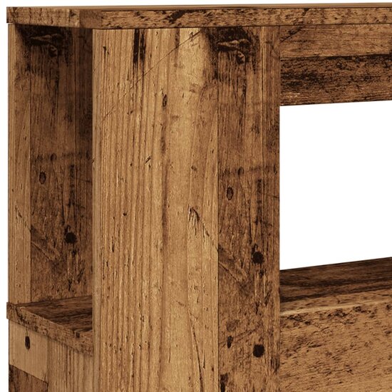 Hoofdeinde Met Led 140X18,5X103,5 Cm Bewerkt Hout 140 x 103.5 cm Oud hout