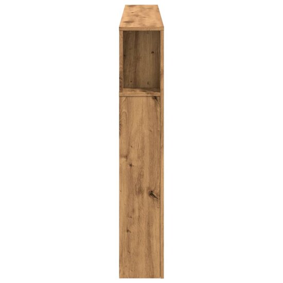 Hoofdeinde Met Led 160X18,5X103,5 Cm Hout Artisanaal Eikenkleur 160 x 103.5 cm artisanaal eikenkleurig
