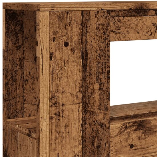 Hoofdeinde Met Led 100X18,5X103,5 Cm Bewerkt Hout 100 x 103.5 cm Oud hout
