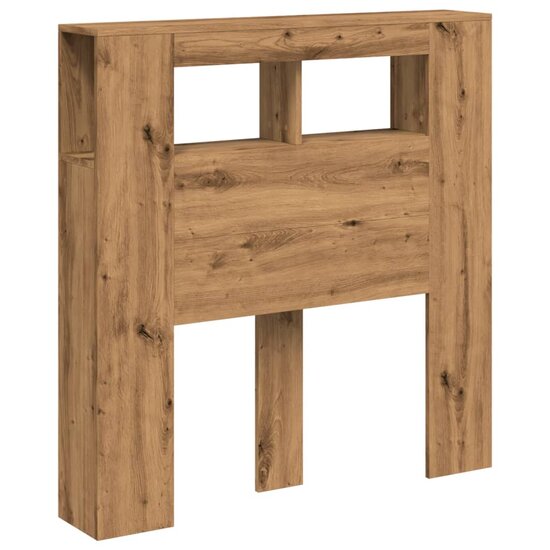 Hoofdeinde Met Led 100X18,5X103,5 Cm Hout Artisanaal Eikenkleur 100 x 103.5 cm artisanaal eikenkleurig