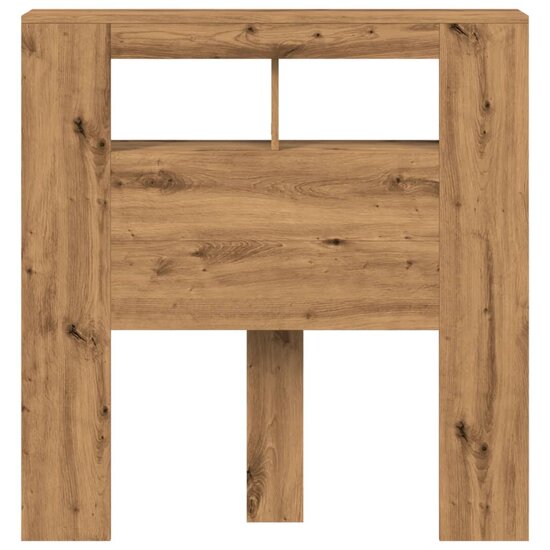 Hoofdeinde Met Led 100X18,5X103,5 Cm Hout Artisanaal Eikenkleur 100 x 103.5 cm artisanaal eikenkleurig