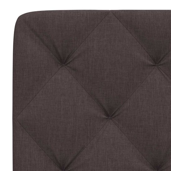 Hoofdbordkussen Stof 120 cm Donkerbruin