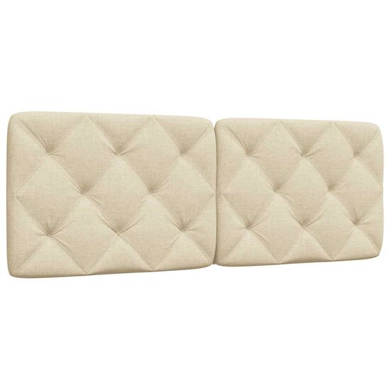 Hoofdbordkussen Stof Kleurig 120 cm Cr&egrave;me