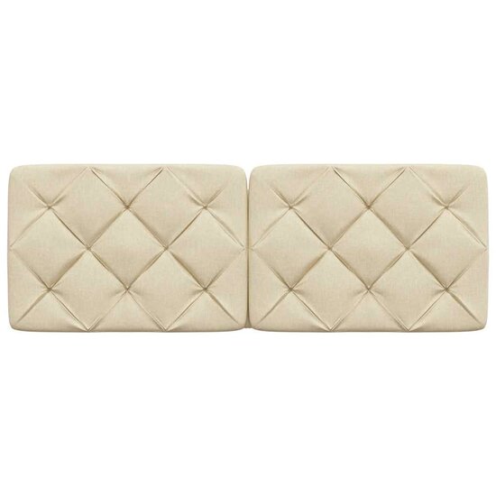 Hoofdbordkussen Stof Kleurig 120 cm Cr&egrave;me
