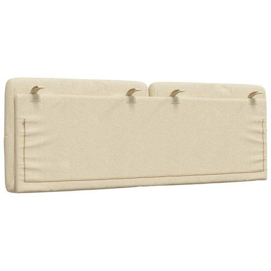 Hoofdbordkussen Stof Kleurig 120 cm Cr&egrave;me