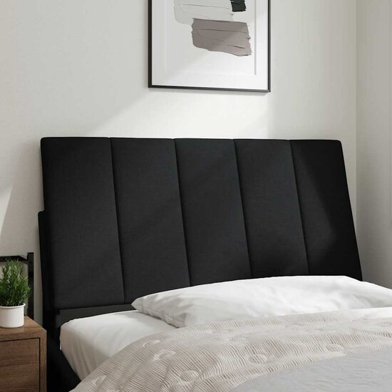Hoofdbordkussen Stof 100 cm Zwart