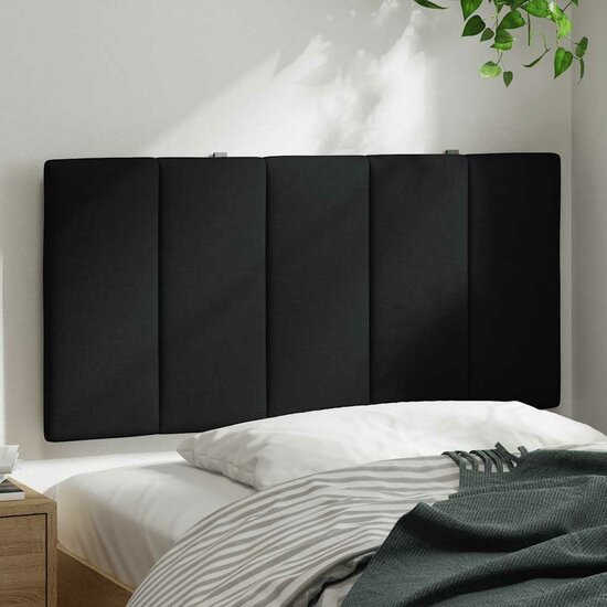 Hoofdbordkussen Stof 100 cm Zwart
