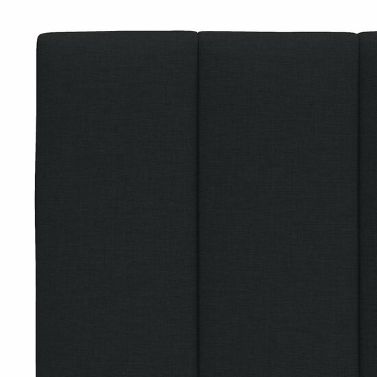 Hoofdbordkussen Stof 100 cm Zwart
