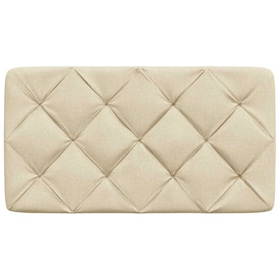 Hoofdbordkussen Stof Kleurig 90 cm Cr&egrave;me