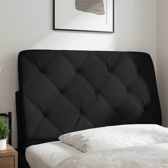Hoofdbordkussen Stof 80 cm Zwart