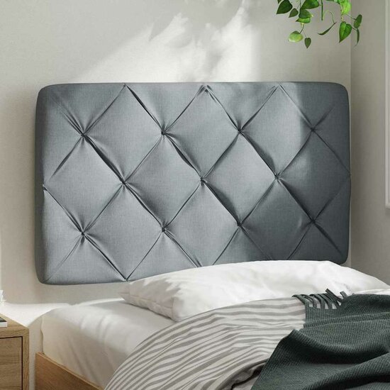 Hoofdbordkussen Stof 90 cm Lichtgrijs