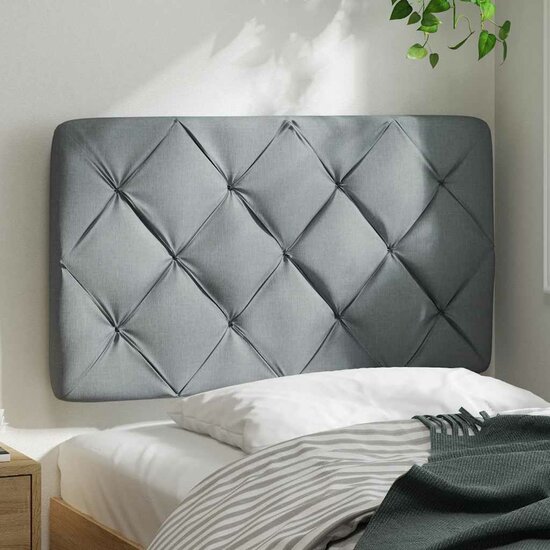Hoofdbordkussen Stof 80 cm Lichtgrijs