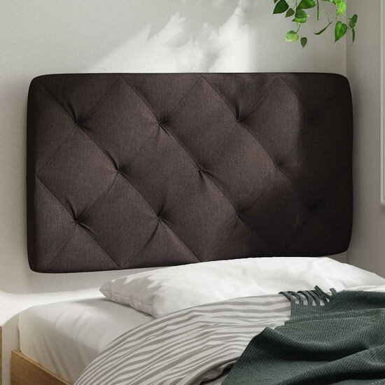 Hoofdbordkussen Stof 90 cm Donkerbruin