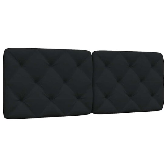 Hoofdbordkussen Stof 120 cm Zwart