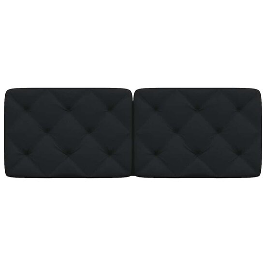 Hoofdbordkussen Stof 120 cm Zwart