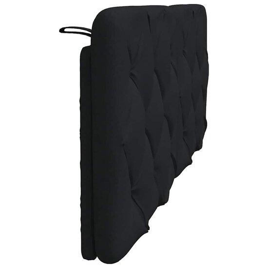 Hoofdbordkussen Stof 120 cm Zwart