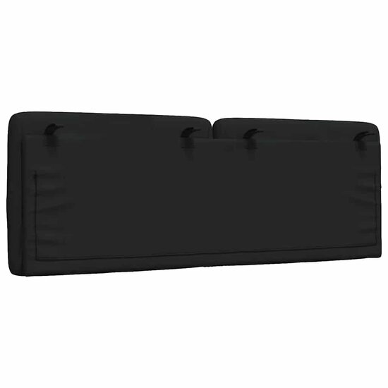Hoofdbordkussen Stof 120 cm Zwart