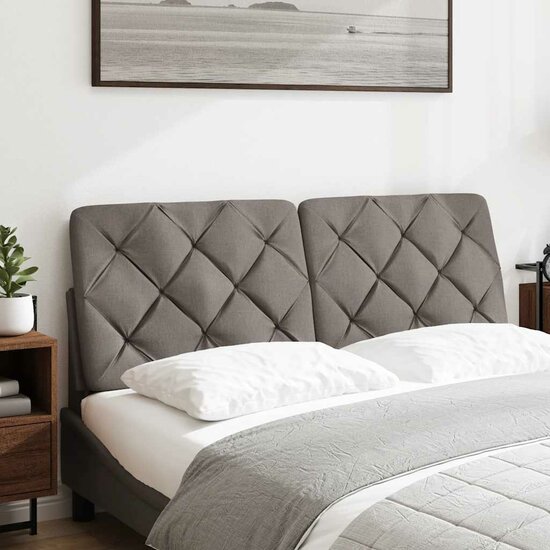 Hoofdbordkussen Stof 120 cm Taupe
