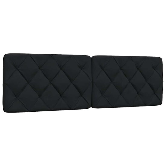 Hoofdbordkussen Stof 160 cm Zwart